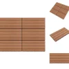 Discount Golvbeläggning - Living Markplattor WPC 60x30 cm 6 st 1 m² brun Trädgårdsprydnader