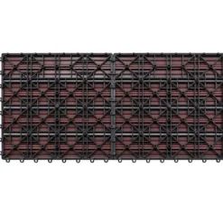 Discount Golvbeläggning - Living Markplattor WPC 60x30 cm 6 st 1 m² brun Trädgårdsprydnader