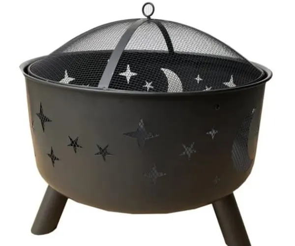 GREENHAND Bålfad, Ø60 cm, sort, Moon & Star