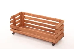 Discount Grönsakslåda på hjul RAWA /bredd 77cm - Brun Trädgårdskorgar