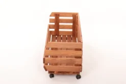 Discount Grönsakslåda på hjul RAWA /bredd 77cm - Brun Trädgårdskorgar