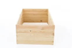 Discount Grönsaksträdgårdslåda - avelslåda - 120x80x18 cm - trä - med markduk Planteringsbänkar