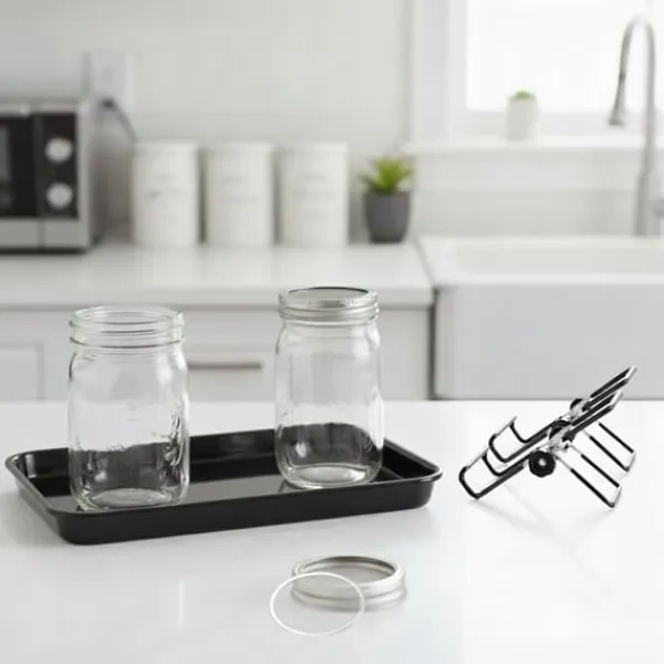 Clearance Groddningsburkar Set, 16,5x10 cm, Glas Kit För Växt- & Örtplantering