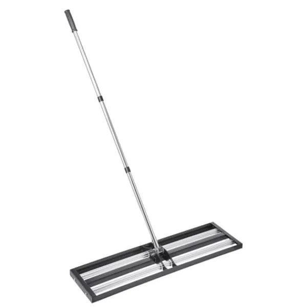 Outlet Gräsmatteutjämnare - Handhållen jordutjämnare - Justerbart handtag 213,1 cm - Platta 91,4x25,4 cm - Rostbeständig metall - Ergonomisk - För golfgreen | CDON Trädgårdsverktyg