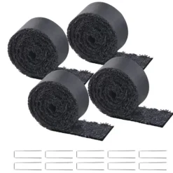Online Gummimulchrulle 4-Pack, Landskapsarkitektur Matta 120x4,5 tum, Långvarig och Miljövänlig Gummimulchmatta Markduk & Fiberduk