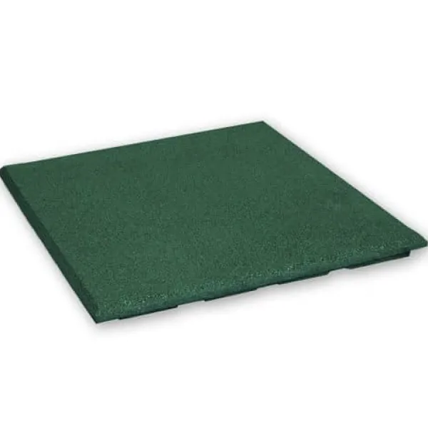 Gummiplatta 20mm - 50x50 cm - Grön