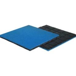 Gummiplatta 45mm Blå - 50x50cm - hålanslutning