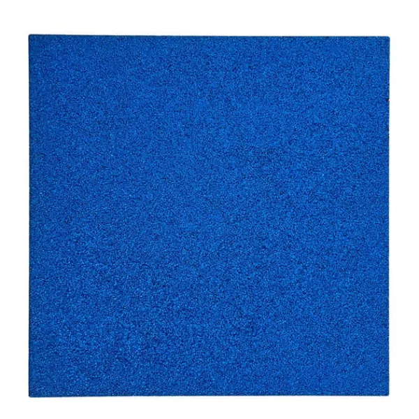Gummiplatta 45mm Blå - 50x50cm - hålanslutning