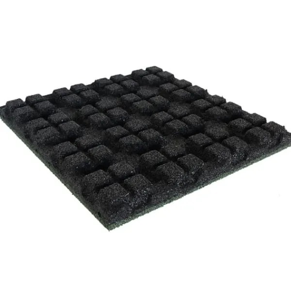 Outlet Gummiplattor 55 mm - 1 m2 (4 plattor à 50 x 50 cm) - Grön Trädgårdsprydnader