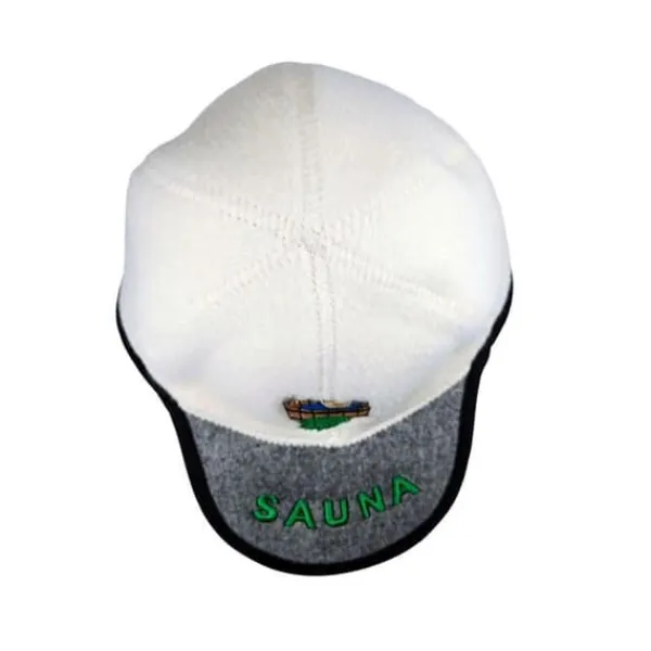 Outlet Handgjord badtuvshatt i baseballkepsform, 100 % ull Bastu