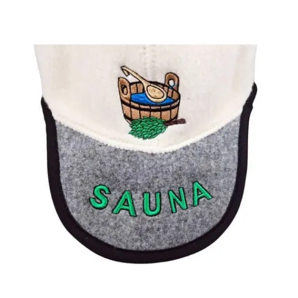 Outlet Handgjord badtuvshatt i baseballkepsform, 100 % ull Bastu