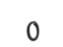 Haushalt Blastic House Number 0 150Mm Black