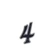Haushalt Blastic House Number 4 150Mm Black