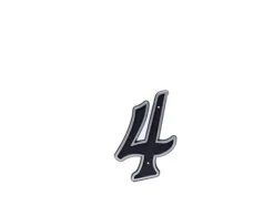 Haushalt Blastic House Number 4 150Mm Black