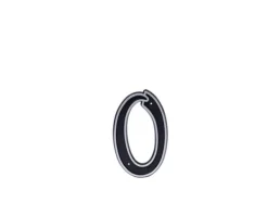 Haushalt Blastic House Number 0 150Mm Black Adresskyltar & Husnummer