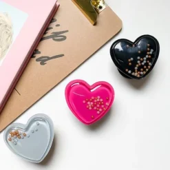 Heart Beads Popup Hållare - Grön