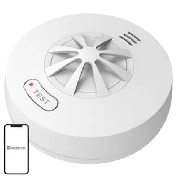 Outlet Heiman HM-5HW Sammankopplad trådlös värmesensorlarm Värmedetektorer