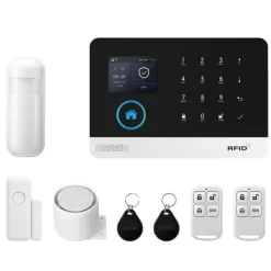 Discount Hem säkerhetssystem, trådlös drift, smart hem integration,4G WiFi Kit A, EU-kontakt Hemlarmsystem