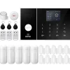 Outlet Hemlarmssystem, Smarta Hem-integration, Realtidsaviseringar,2G GSM WiFi Kit F, EU Kontakt Hemlarmsystem
