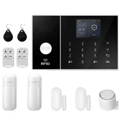 Hemlarmssystem, Smarta Hem-integration, Trådlös Säkerhetslösning,4G WiFi Kit B, EU-kontakt