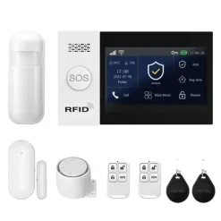 Discount Hemlarmssystem, Trådlös Anslutning, Smart Automation,GSM 2G WiFi Kit A, EU-kontakt Hemlarmsystem