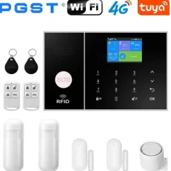 Clearance Hemlarmssystem, Trådlös Anslutning, Mobilappkontroll,B-4G, EU-kontakt Hemlarmsystem