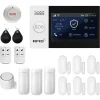 Hemlarmssystem, Trådlös Anslutning, Smart Automation,GSM 2G WiFi Kit D, EU-kontakt Hemlarmsystem