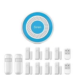 Hot Hemlarmssystem, Trådlös installation, Smart appkontroll,A519W-H Hemlarmsystem
