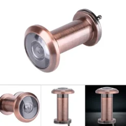 Hemsäkerhet Optisk Glas Vidvinkel Dörrkikare Dörrkikare (Röd Brons)