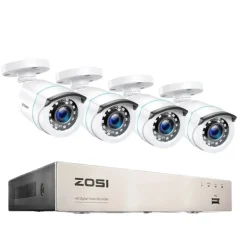 Best Hemskyddssystem, 2MP upplösning, nattvisions teknologi, , 8CH DVR with 4 Cams, None Säkerhetsmonitorer & Videokameror