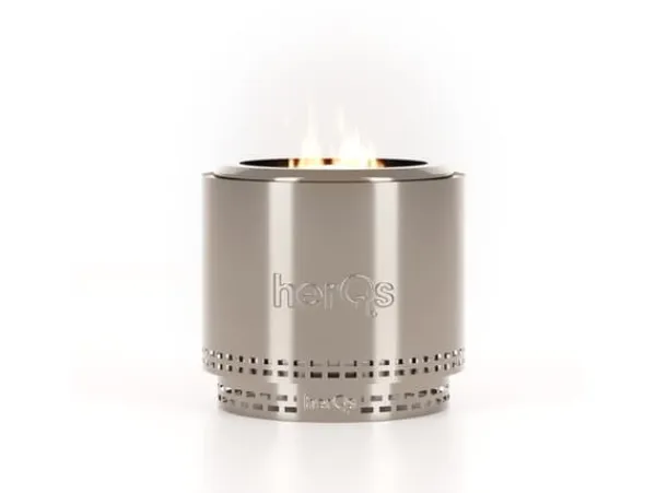 herQs Smokeless FirePit - Blaze - Silver