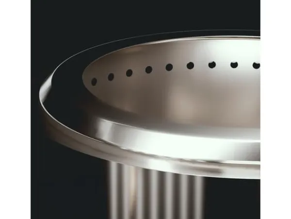 herQs Smokeless FirePit - Blaze - Silver