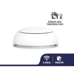 Online HeySmart Smart WiFi rökdetektor med batteri, skickar aviseringar till smartphone via app, photoelektrisk sensor Rök- & Koloxiddetektorer