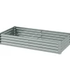 Högbädd i stål 180x90x30 cm med skyddskant, vädertålig – balkong/trädgård