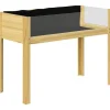Hot Högbädd i trä 110x50x80 cm med akrylpaneler & dränering – vädertålig Planteringsbänkar