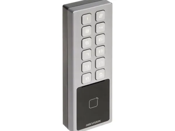 Hikvision Value Series DS-K1T805MBWX, Basic åtkomstkontrolläsare, Åtkomstkod läsare, Wi-Fi, Tillgång chip / kortläsare, Bluetooth, IP65 Sensorer Till Säkerhetssystem