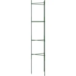 Hållbar tomatbur av stål - Justerbart stöd för växter | Färg: Grön | Storlek: 154 cm | 6 st