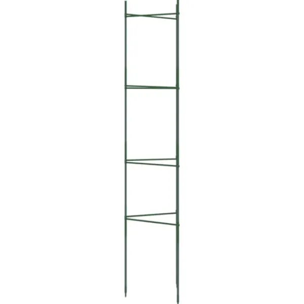 Hållbar tomatbur av stål - Justerbart stöd för växter | Färg: Grön | Storlek: 154 cm | 6 st