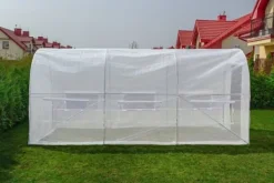 New Hållbart 10m² hobbyväxthus med UV-4-filter & ventilationsfönster för optimal växttillväxt Växthus