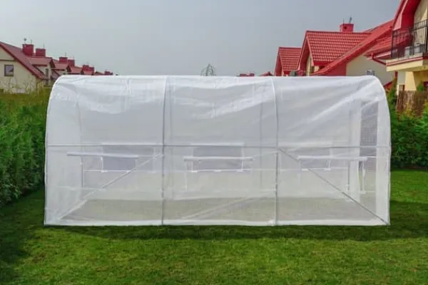 New Hållbart 10m² hobbyväxthus med UV-4-filter & ventilationsfönster för optimal växttillväxt Växthus