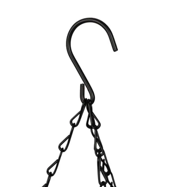 Hängande korgset, 48x31 cm, Svart, Natur