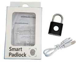 Hänglås med fingeravtryck