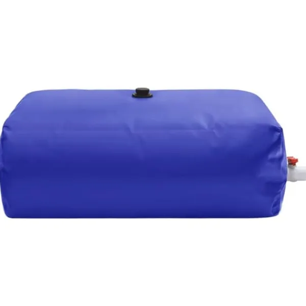 Clearance Hopfällbar vattentank med kran för regnvatten | Volym: 1500 L | Material: PVC Regntunnor