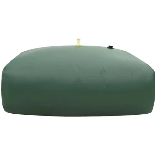 Hopfällbar vattentank med kran 2100 L - PVC, slitstark och flexibel | Färg: Grön | Storlek: 2100 L