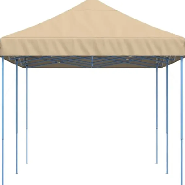 Discount Hopfällbart partytält - Slitstark och lätt att sätta upp | Färg: Beige | Storlek: 580x292x315 cm Tält & Lusthus