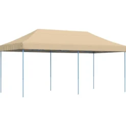 Discount Hopfällbart partytält - Slitstark och lätt att sätta upp | Färg: Beige | Storlek: 580x292x315 cm Tält & Lusthus