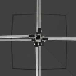 Hot Hopfällbart partytält i aluminium 2x2 m | Färg: Antracit | Storlek: 2x2 m Tält & Lusthus