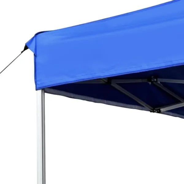 New Hopfällbart partytält i aluminium - Elegant solsäkert skydd | Storlek: 4,5x3 m | Färg: Blå Tält & Lusthus
