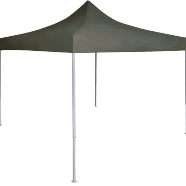 Best Hopfällbart partytält 2x2 m - UV- och vattenresistent | Färg: Antracit | Storlek: 2x2 m Tält & Lusthus