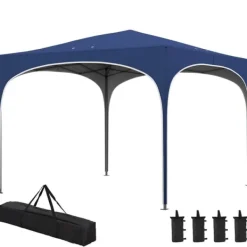 Discount Hopfällbart partytält, 295x295x255 cm, blå Tält & Lusthus